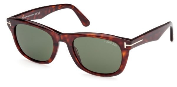 Tom Ford TF1076 Kendal - 54N Red Havana / Green