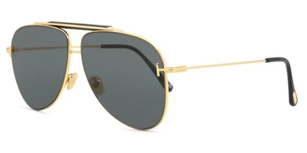 Tom Ford TF1018 Brady - 30A Shiny Deep Gold / Smoke