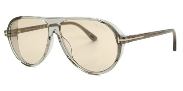 Tom Ford TF1023 Marcus - 93E Shiny Light Green / Brown