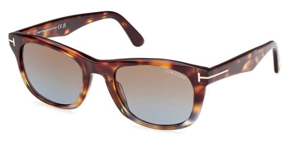 Tom Ford TF1076 Kendal - 56B Coloured Havana / Gradient Brown