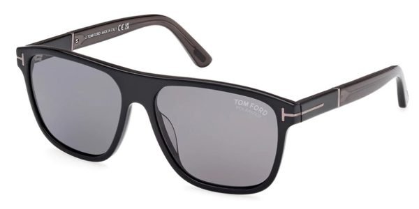 Tom Ford TF1081-N Frances - 01D Shiny Black / Smoke