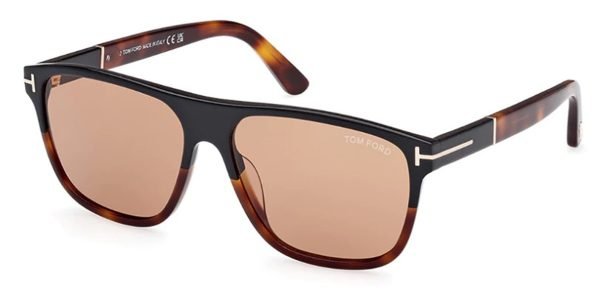 Tom Ford TF1081 Frances - 05E Black Gradient Red Havana / Brown