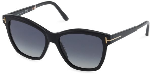 Tom Ford TF1087 Lucia - 01D Shiny Black / Smoke Polarized