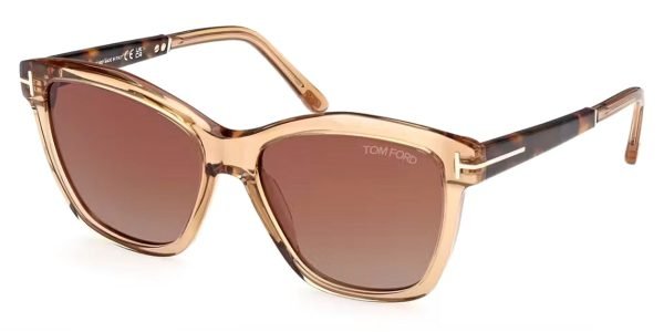 Tom Ford TF1087 Lucia - 45F Shiny Light Brown / Gradient Brown