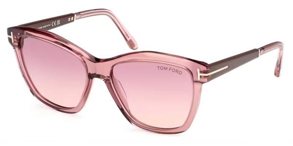 Tom Ford TF1087 Lucia - 72Z Shiny Light Pink / Gradient Or Mirror Violet