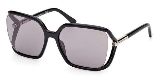 Tom Ford TF1089 Solange-02 - 01C Shiny Black / Smoke