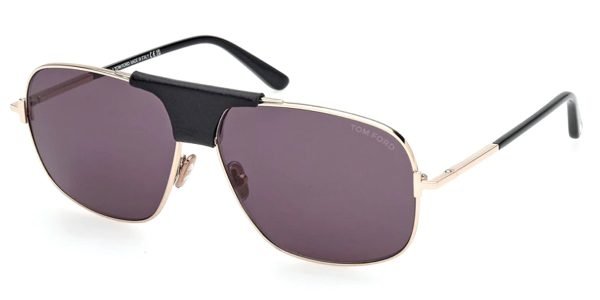 Tom Ford TF1096 Tex - 28A Shiny Rose Gold / Smoke