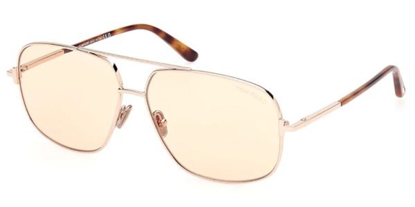 Tom Ford TF1096 Tex - 28E Shiny Rose Gold / Brown