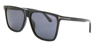 Tom Ford Fletcher 01A Shiny Black / Smoke sunglasses