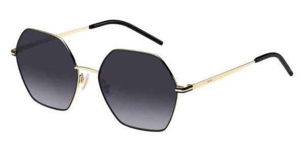 Hugo Boss BOSS 1589/S - 2M2-Blk-Gold-B /9O Dark Grey Shaded