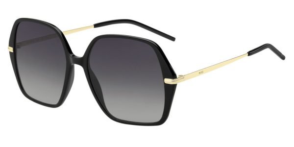 Hugo Boss BOSS 1660/S - 2M2-Blk-Gold-B /9O Dark Grey Shaded