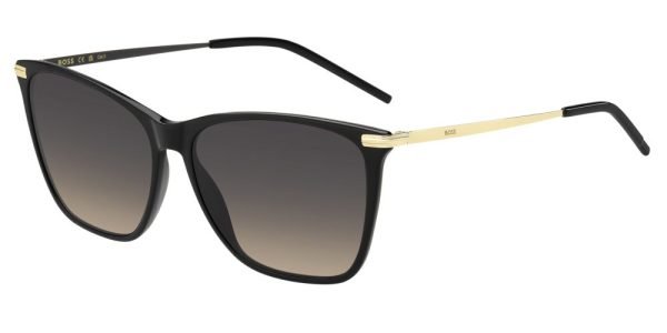 Hugo Boss BOSS 1661/S - 2M2-Blk-Gold-B /PR Grey Brown Doubleshade