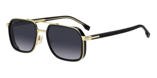 Hugo Boss BOSS 1724/S - 2M2-Blk-Gold-B /9O Dark Grey Shaded