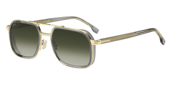 Hugo Boss BOSS 1724/S - FT3-Grey-Gold /9K Green Shaded