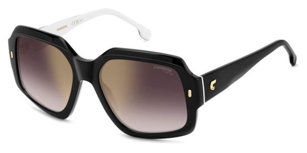 CARRERA 3045/S - Black White/Gold Mirror Burgundy 80S YK