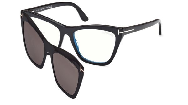 Tom Ford FT5971-B with clip-on - Black 001